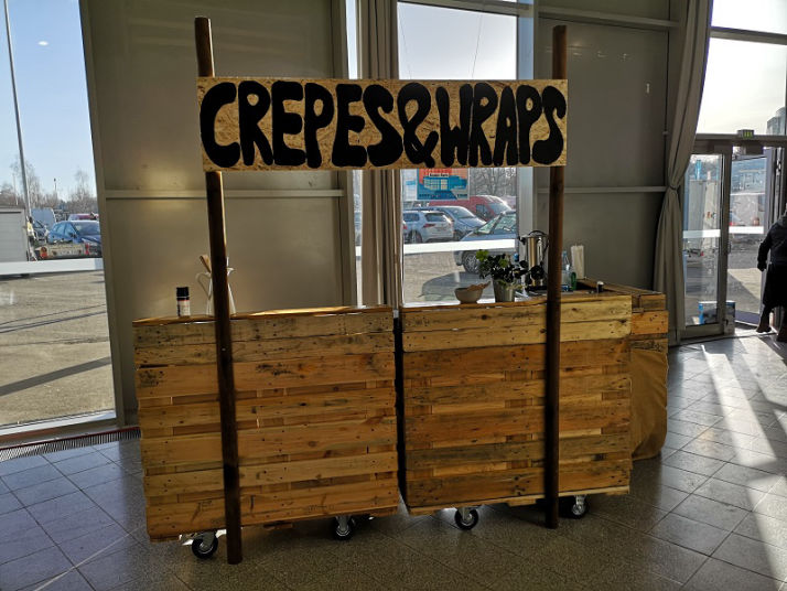 Crepes-Palettenstand
